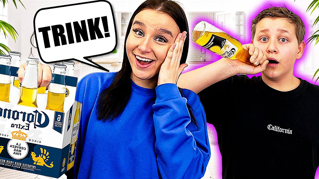 Yasin trinkt zum 1.ten mal ALKOHOL 🍺😵‍💫 (Prank) - Celina