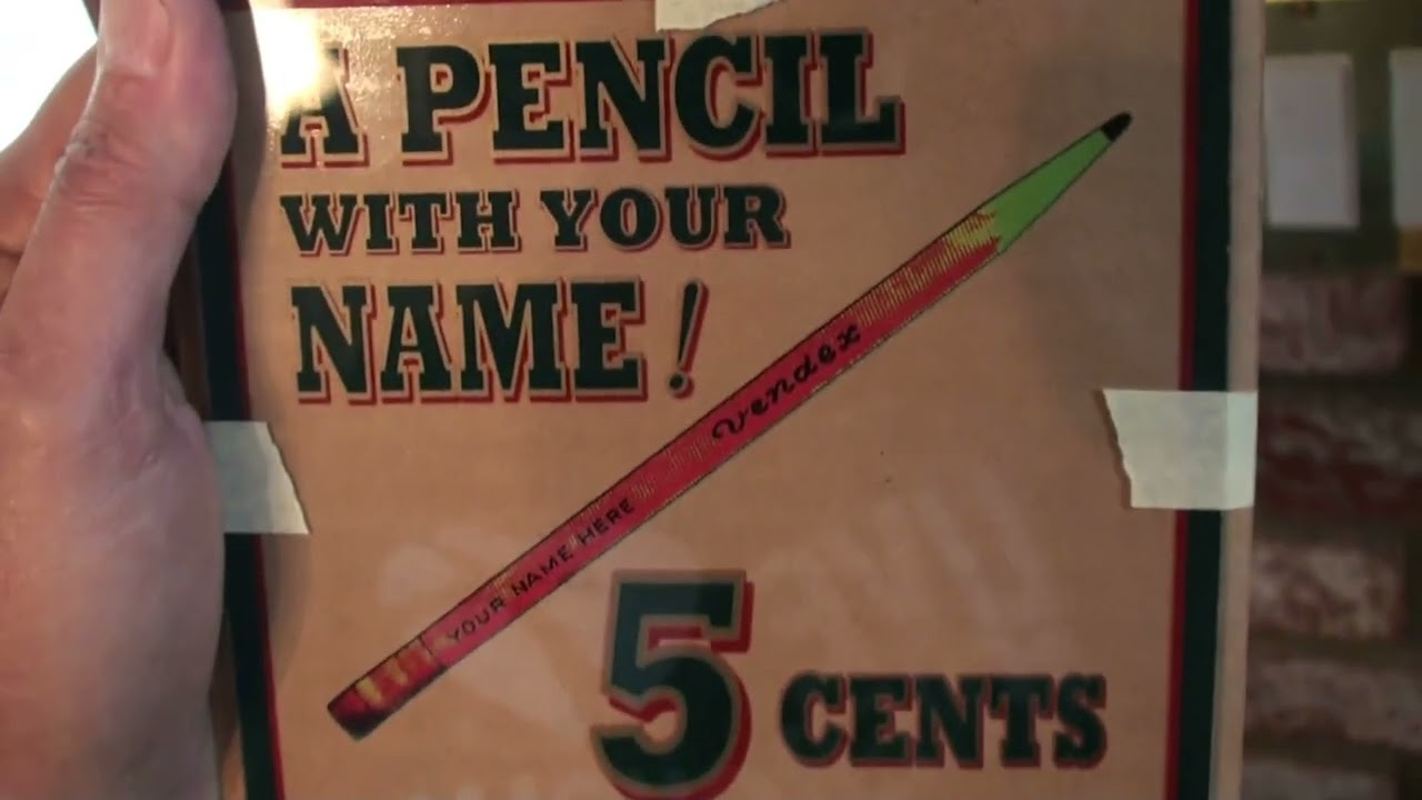 New! DECAL for the Vendex Pencil Machine, and how to Re-Ink the Pad