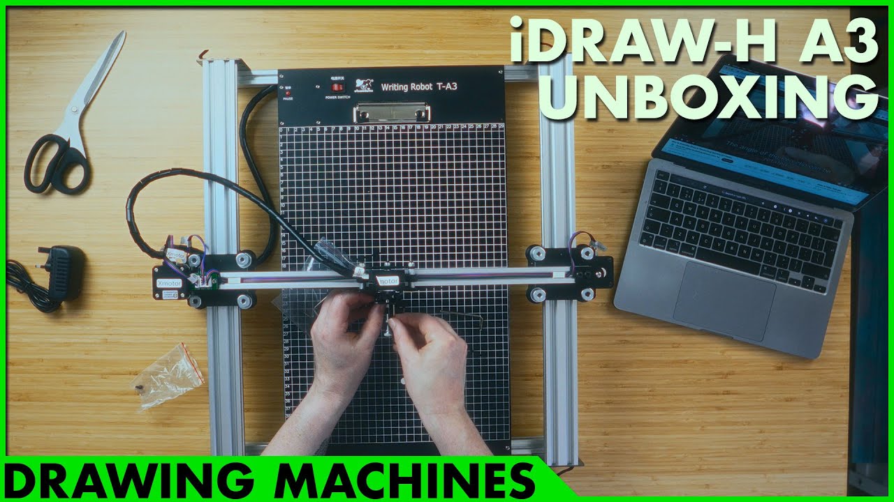 iDraw H A3 Unboxing | a quick drawing machine/pen plotter overview.