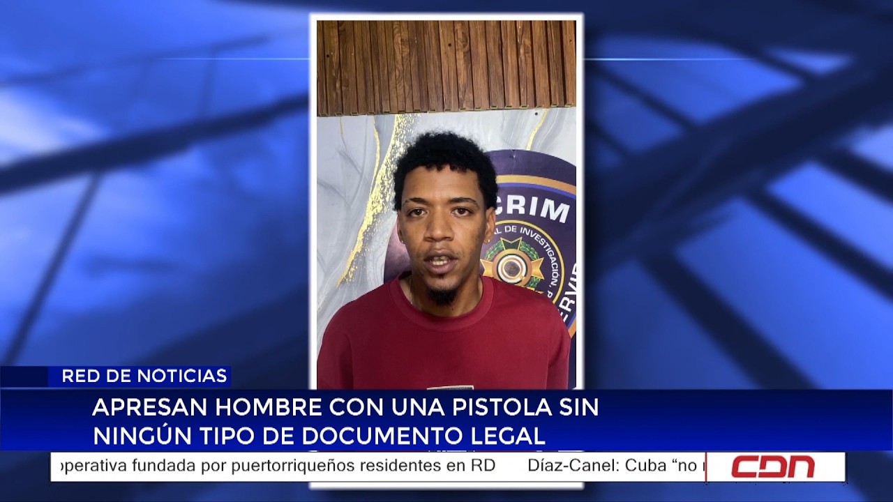 Apresan hombre con una pistola sin ningún tipo de documento legal
