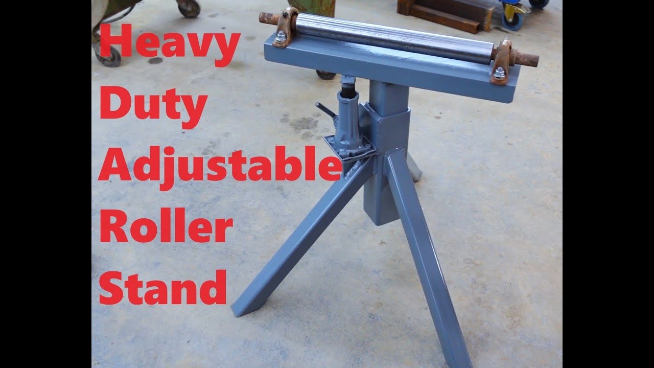 Making a Heavy Duty Adjustable Roller Stand for UN-Level Floors...