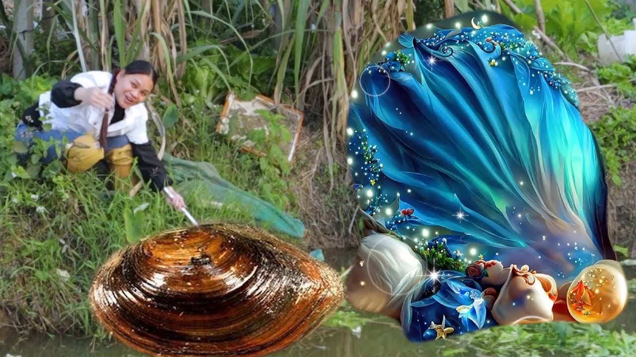 Have you ever seen a clam shell from 850 years old? Its pearls are stunning and flawless