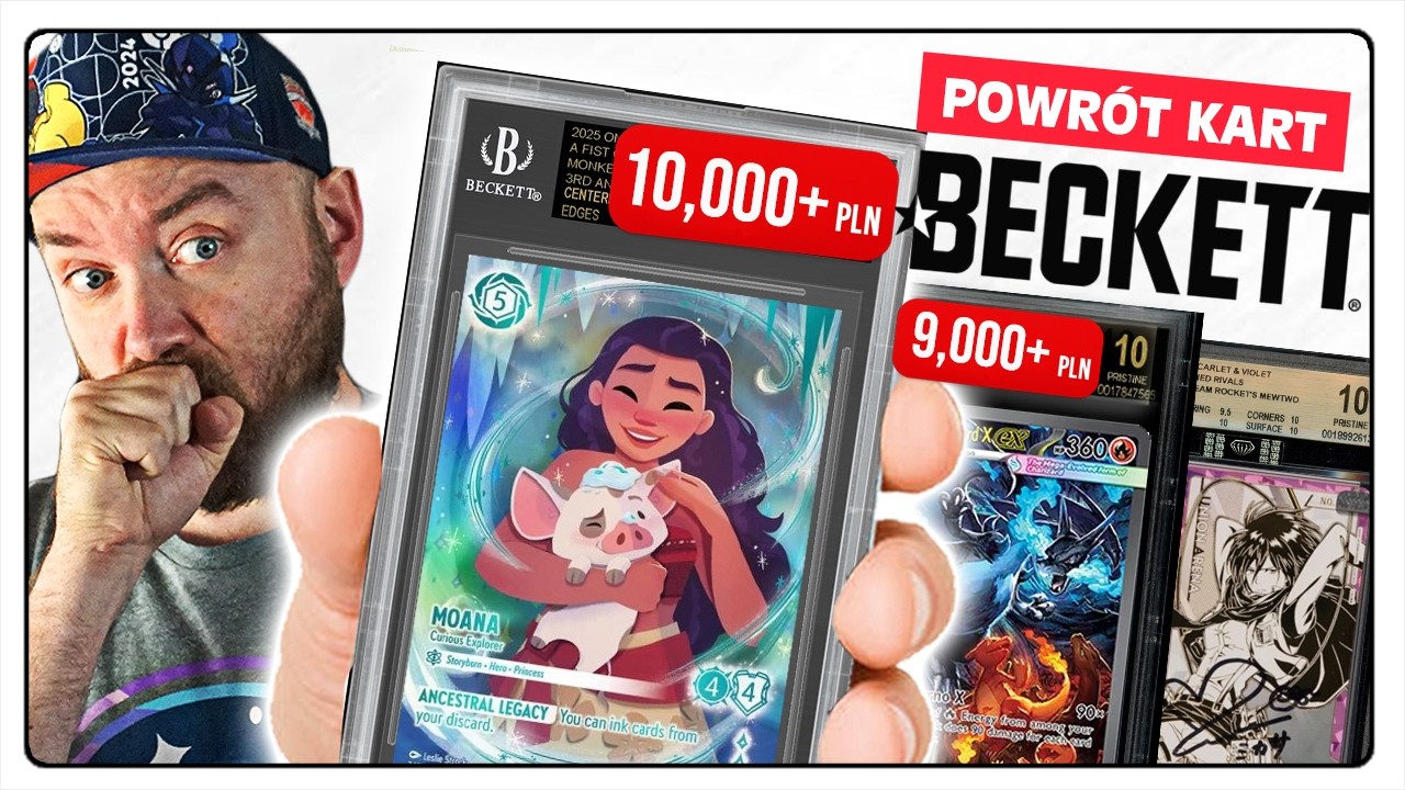 LORCANA WYGRYWA Z POKEMON? 100 KART Z GRADINGU W BGS! WR&Oacute;CIŁY KARTY Z BECKETT Z USA!