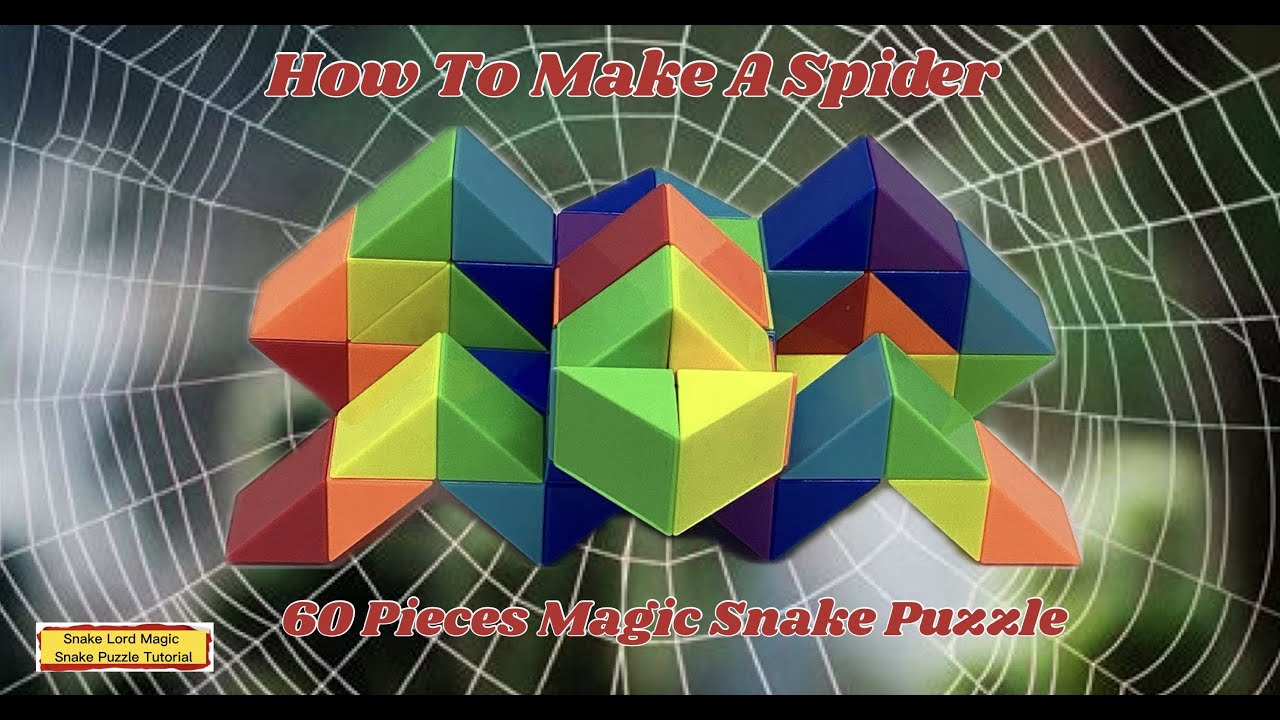 Spider - 60 Pieces Magic Snake Puzzle - 魔 尺 60 段