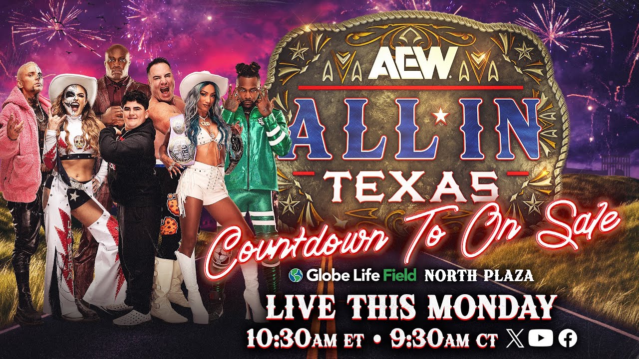 AEW All In Texas: Countdown to On Sale - LIVE 12/9 at 9:30am CT / 10:30am ET Arlington, Texas