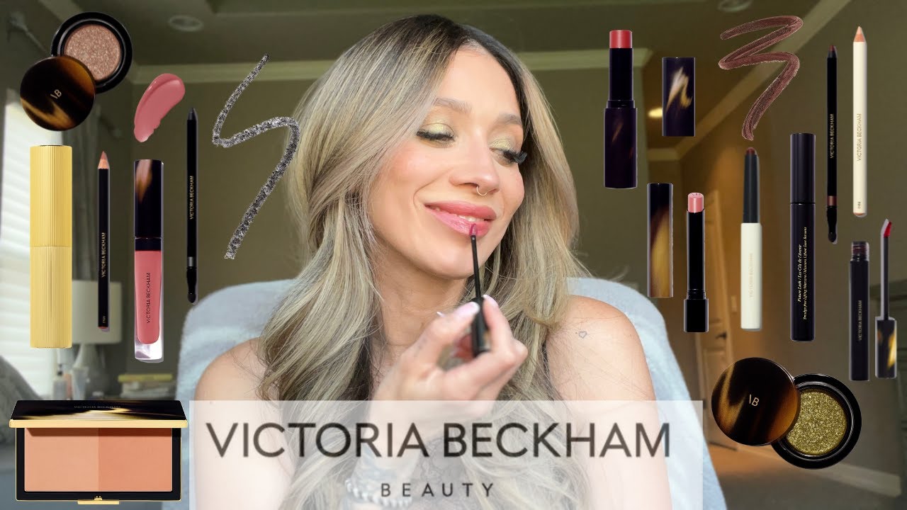 VICTORIA BECKHAM BEAUTY 🖤 $700  FULL FACE FIRST IMPRESSIONS  | TRY-ON & SWATCHES