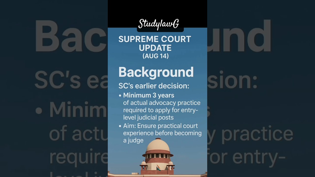 SC Refused to Modify its Earlier Order #judiciary #llb #news #update #viral #shorts
