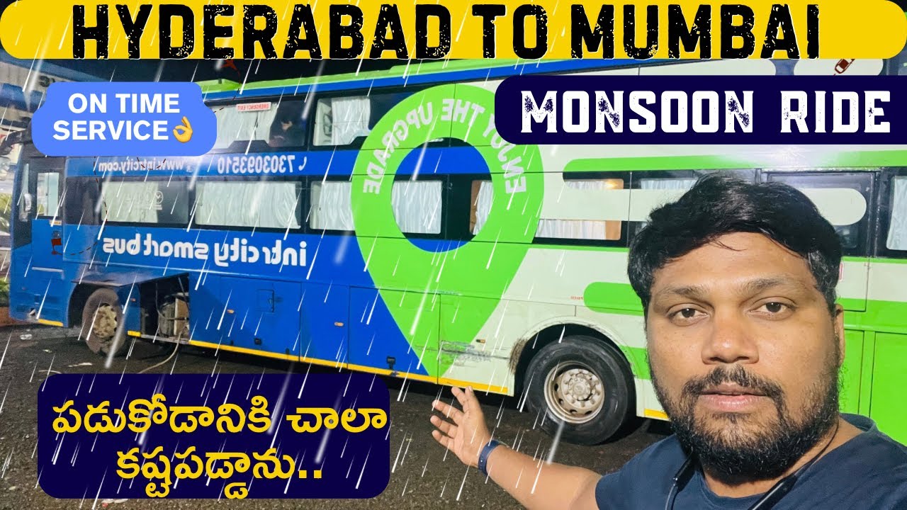 Hyderabad to Mumbai Bus🚍|| Intrcity Smartbus || Shashi & Sons #telugutravelvlogs #bustravel #bus