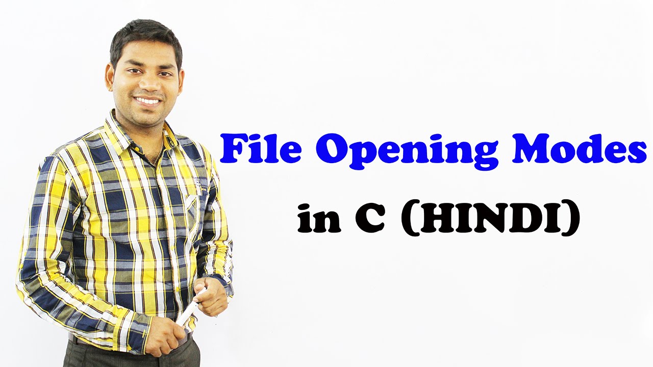 File Opening Modes in C (HINDI)