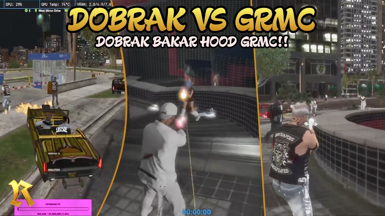 DOBRAK VS GRMC - DOBRAK BAKAR HOOD GR, GRMC MEMBALAS!! #riserp