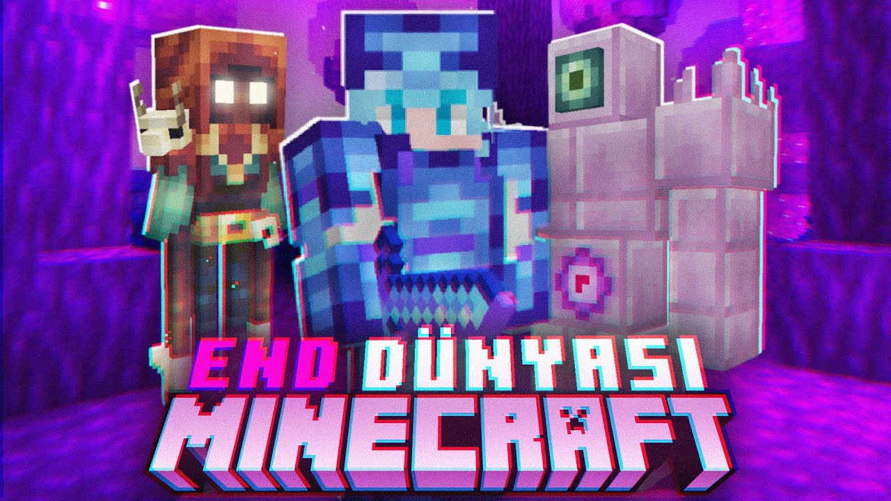 Minecraft'ta ÖLÜMCÜL END Dünyasında hayatta kalmak!