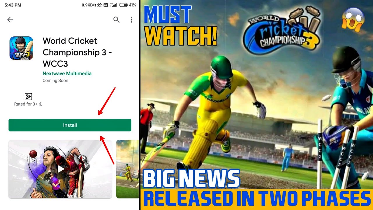 WCC3 RELEASED FOR ANDROID IN TWO PHASES | BIG NEWS | NEXTWAVE MULTIMEDIA