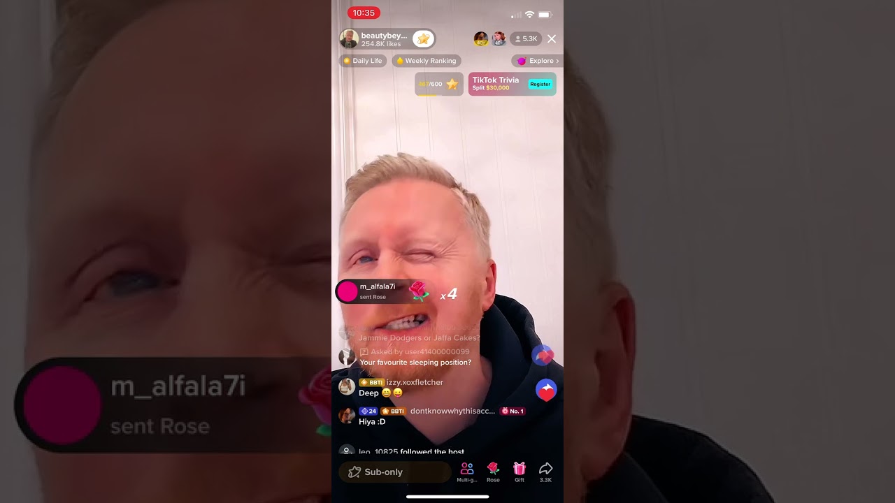 Paul Breach (beautybeyondtheyeheyhey) Live, TikTok Feb 22, 2023