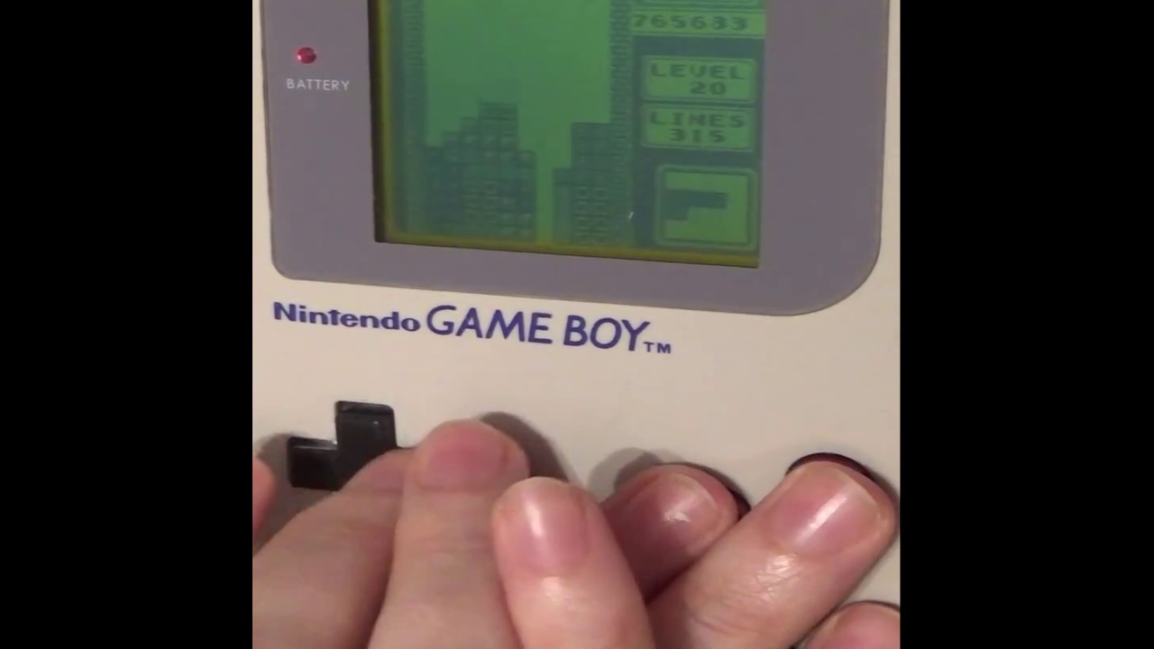 GameBoy Tetris 999,999 points in 474 lines