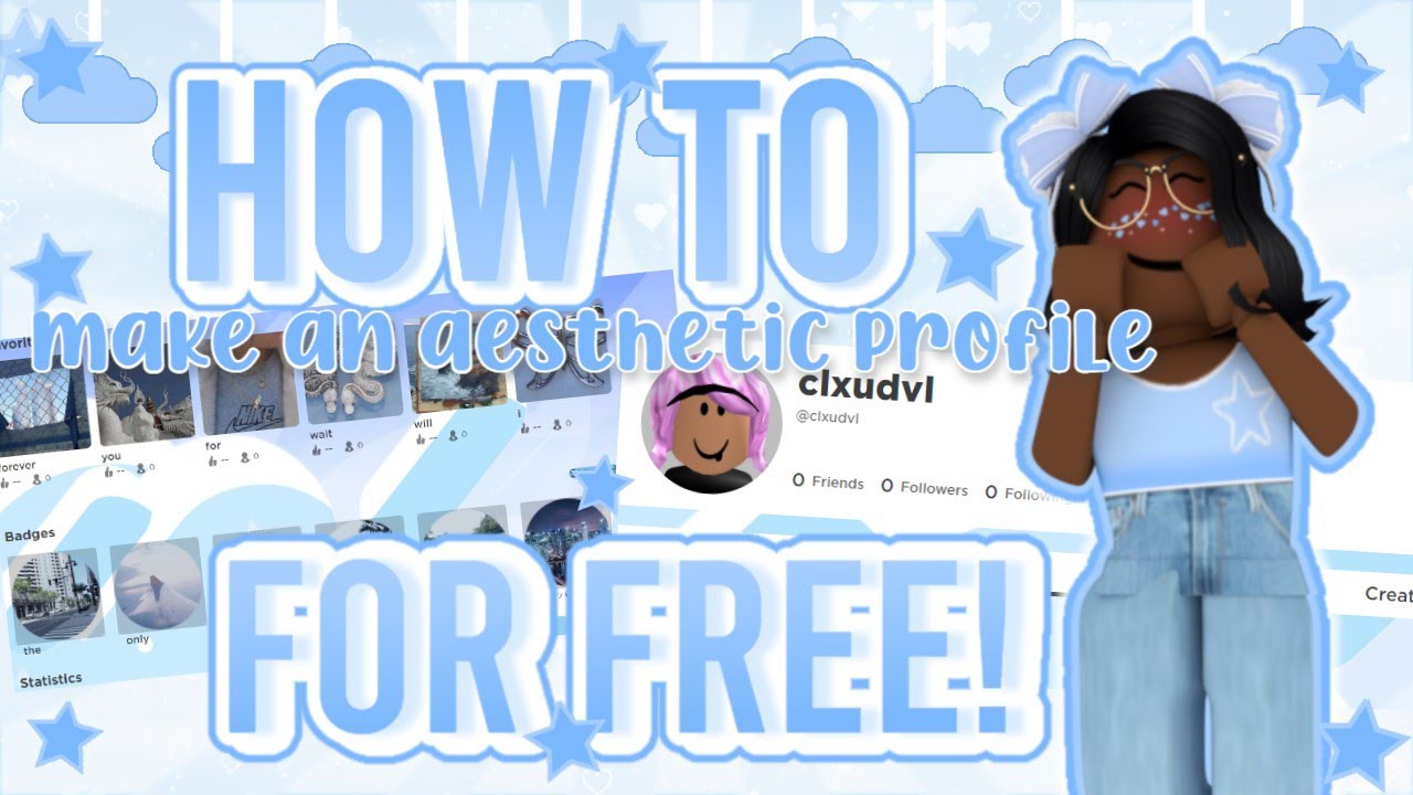 HOW TO MAKE an AESTHETIC ROBLOX PROFILE for FREE! || Super Easy! || OceanSkii RoBloxx