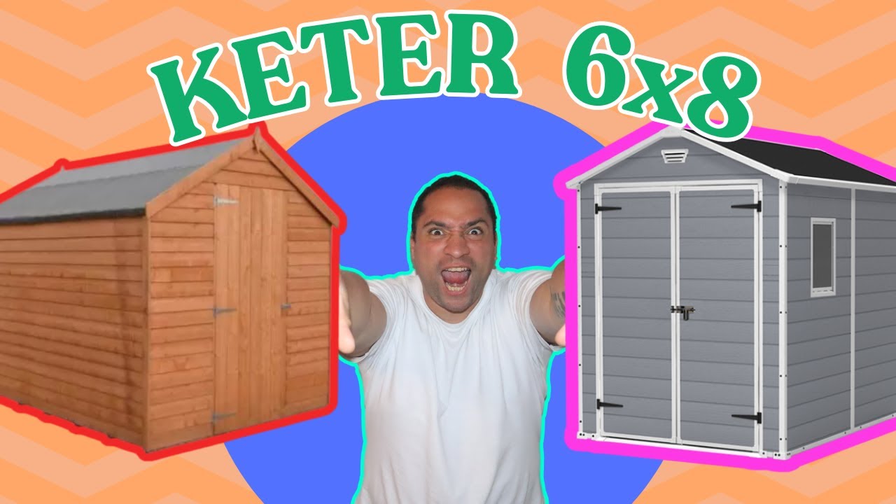 Easy Keter manor grey 6x8 outdoor shed