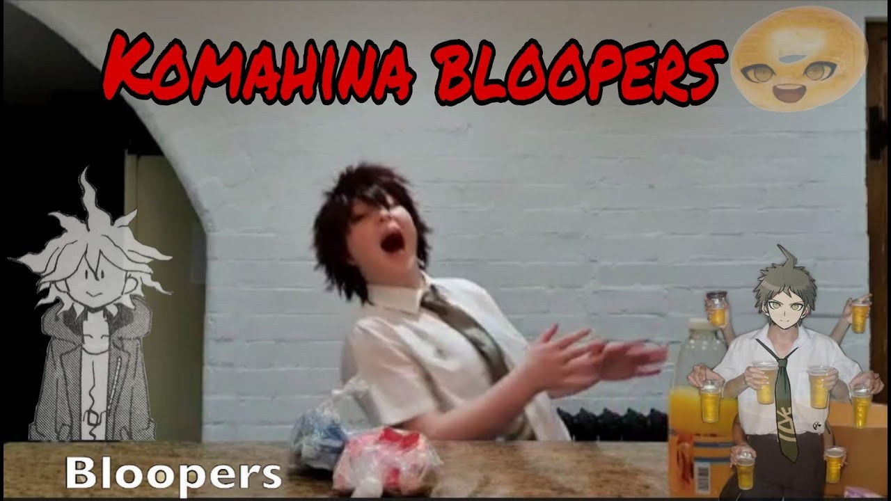 Hope cookie bloopers (Komahina) | danganronpa cosplay