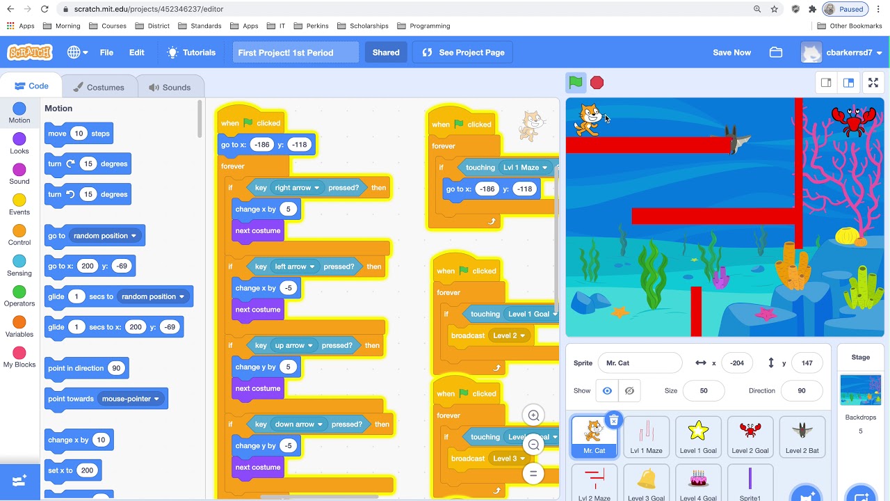 Scratch 9 Level 3 escalation