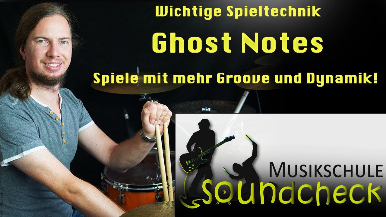 Ghost Notes am Schlagzeug / Spiele Grooves mit Dynamik! Der Einstieg mit wichtigen Tipps am Drumset