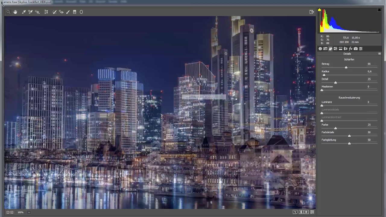 Skyline-Foto in Lightroom + Photoshop bearbeiten