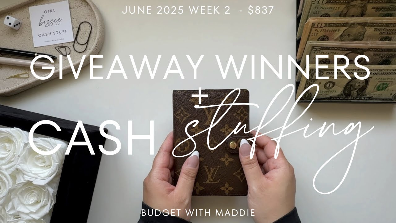 CASH STUFFING + ANNOUNCING GIVEAWAY WINNERS | $837 | JUNE 2025 | ROSE FOREVER NEW YORK