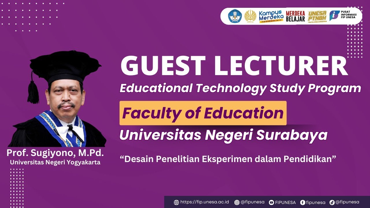 DESAIN PENELITIAN EKSPERIMEN DALAM PENDIDIKAN Prof Sugiyono