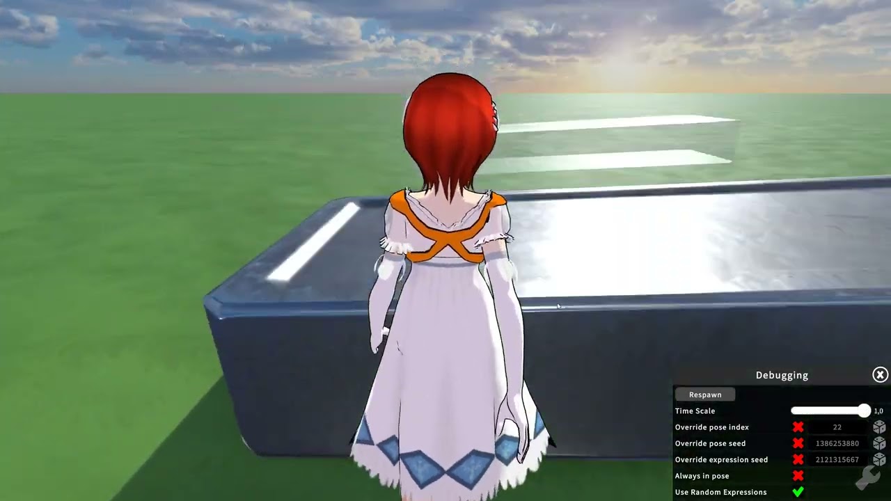 Flattened Girls Anime Girl 5 flattened (Malleable Girl Simulator 1.8.1)