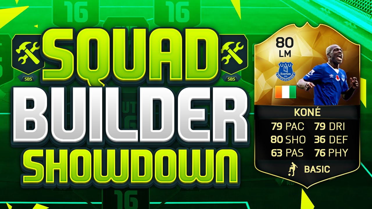 FIFA 16 SQUAD BUILDER SHOWDOWN!!! INFORM AROUNA KONE!!! Everton Legend Kone Squad Builder Duel
