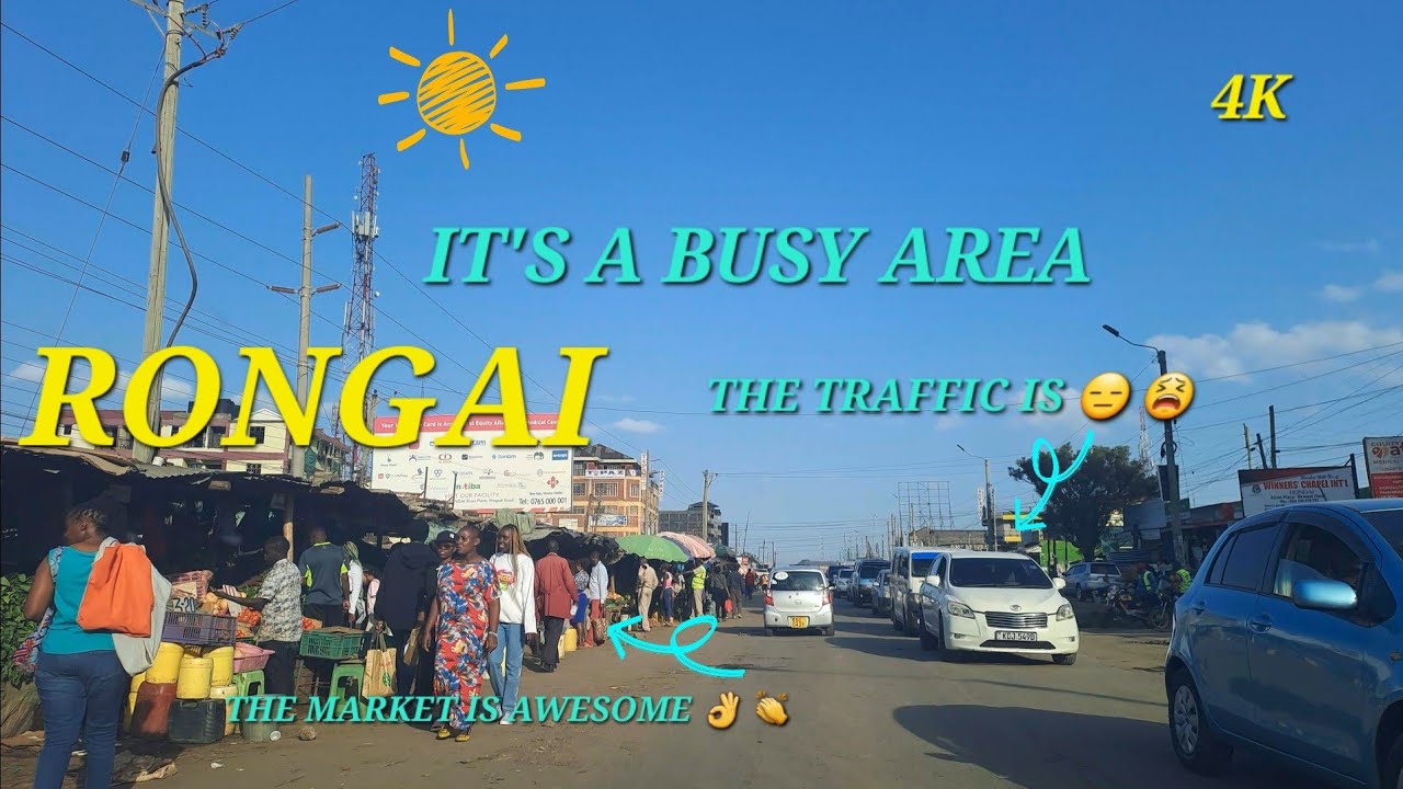 ONGATA RONGAI, WHY DO STUDENTS LIKE HERE? KENYA ROADS [4K]
