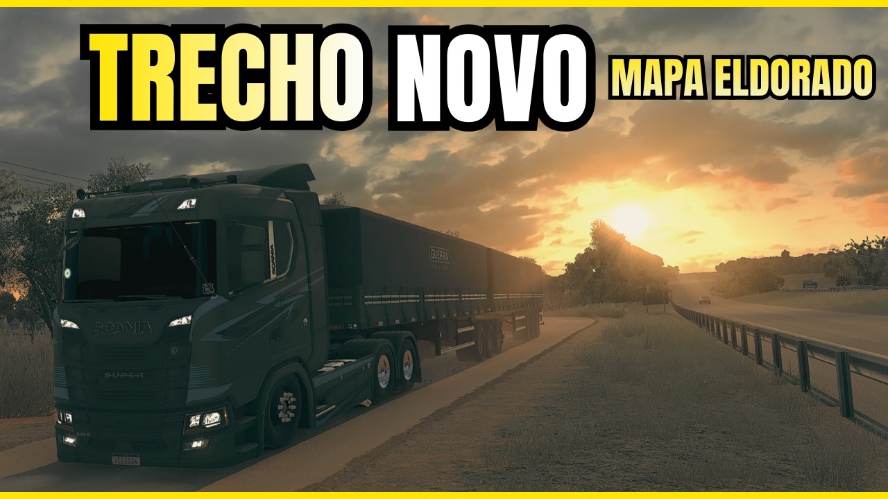 DESAFIO 25 METROS! Scania + Bitrem nos Novos Trechos do Mapa Eldorado | ETS2 1.58