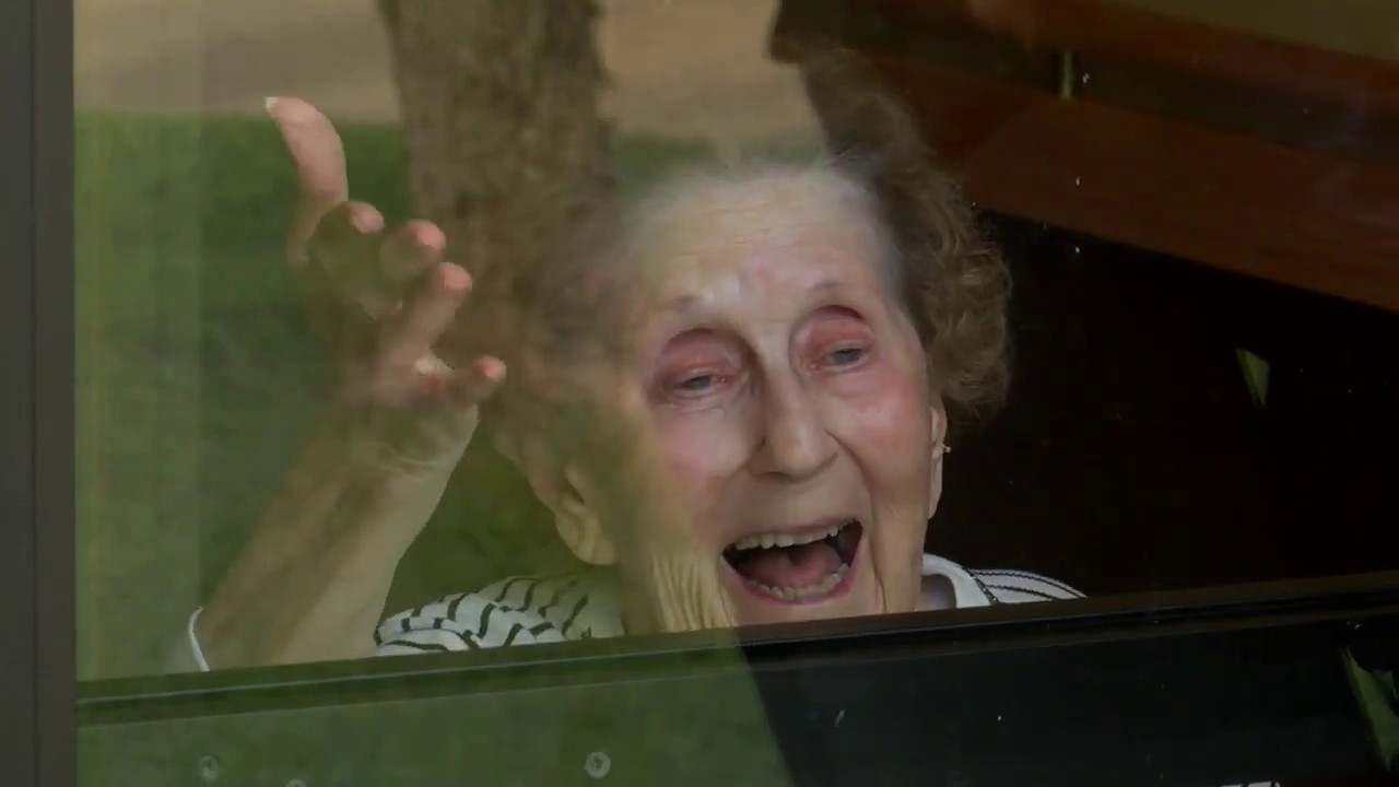 Window Joy: Families Find Ways to Visit Loved Ones at Nursing Homes