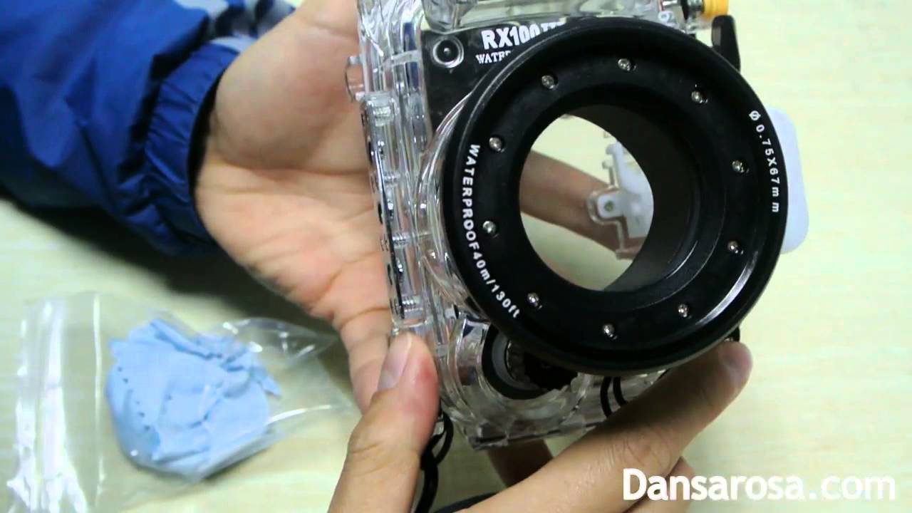 Meikon 40m Sony RX100 III M3 waterproof case underwater housing