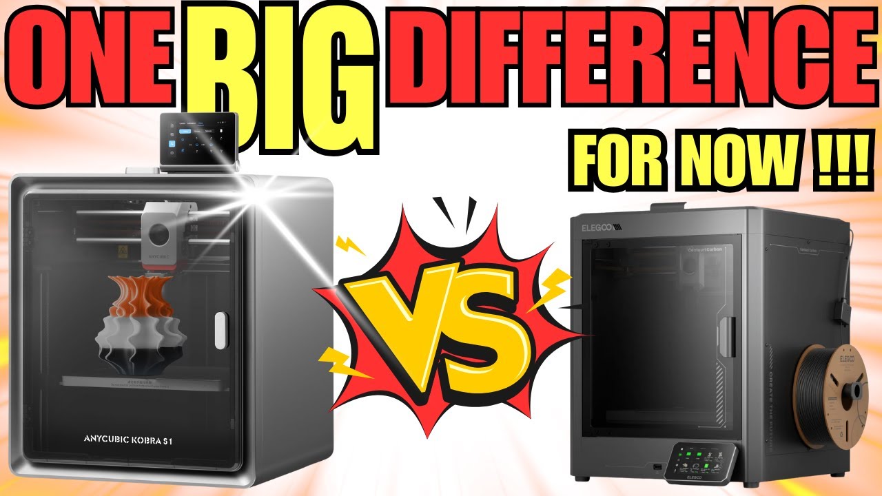 Elegoo Vs Anycubic Centauri Carbon Vs Kobra S1 Head To Head 3D Printer Comparison