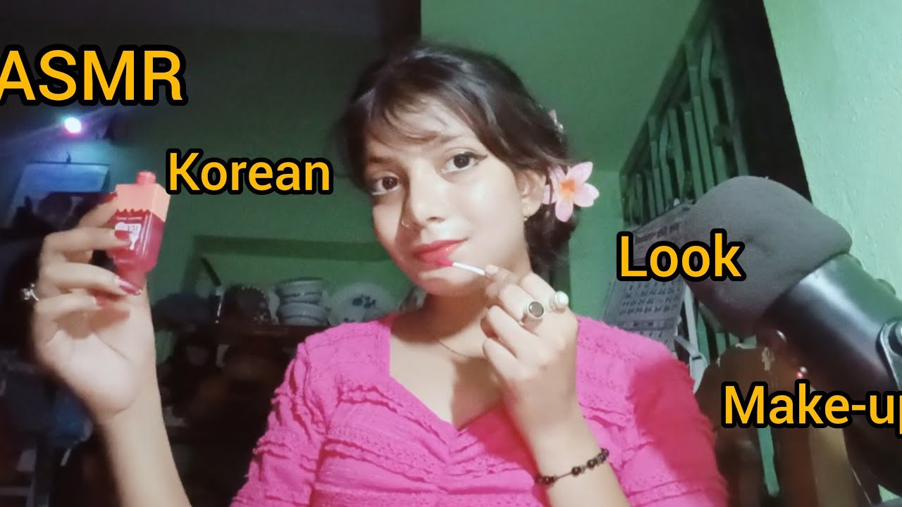 ASMR BUT  I 'M NOT ALLOWED TO EDIT THIS VIDEO / Doing My koren Look Makeup 💄💋