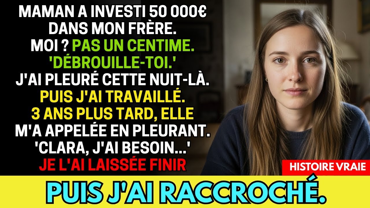 Ma mère a payé les études de mon frère à Paris mais m'a dit 'Toi, débrouille toi' — Alors j'ai