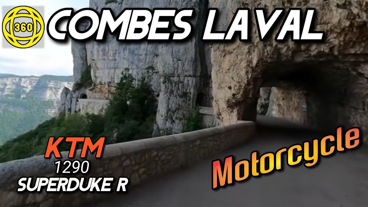 Combe Laval, D76, Vercors, France - Col de la Machine - KTM 1290 Superduke 1290 GoPro Max 360°
