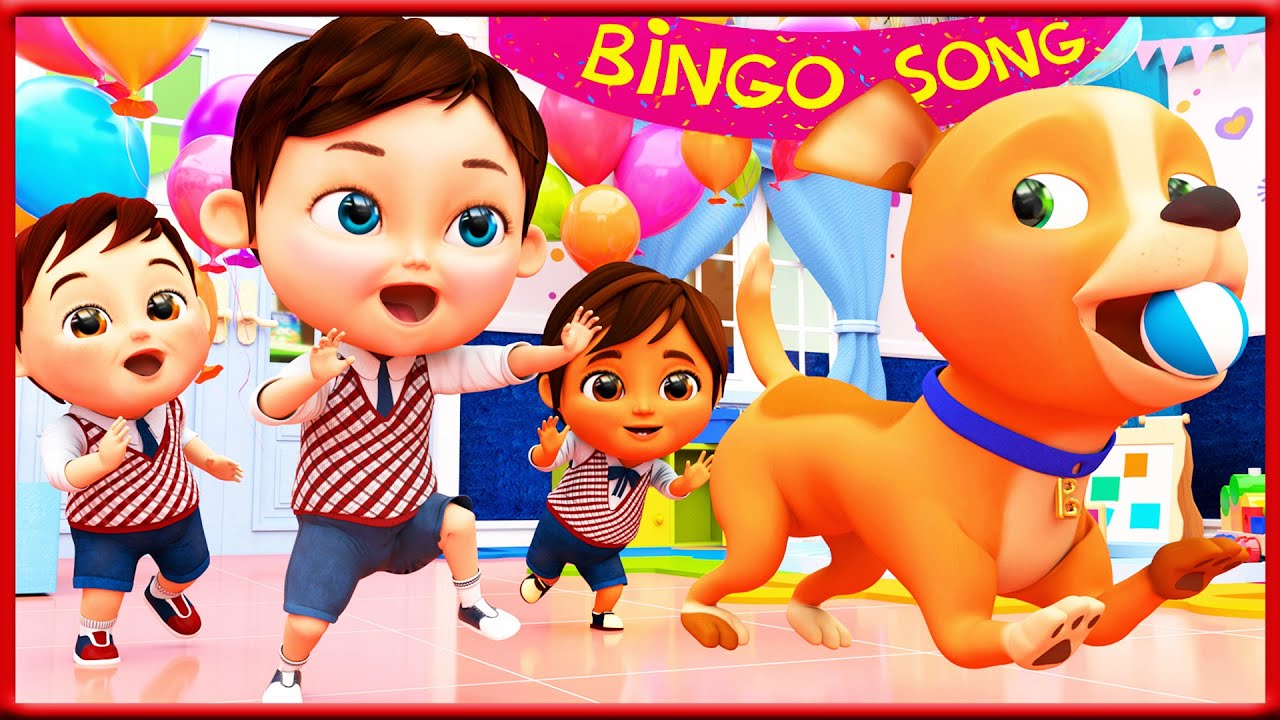 Bingo en fran&ccedil;ais  - Comptines pour b&eacute;b&eacute; en francais - Banana Cartoon LE Fran&ccedil;ais [HD]