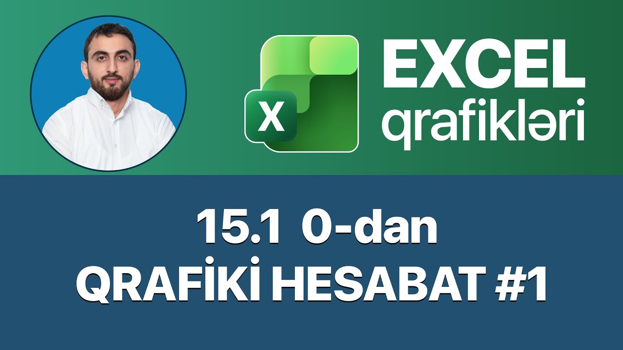 Excel dərsləri - 15.1 Excel qrafiklər və diaqramlar 2026 I Excel qrafikləri ilə hesabat 2026 #1