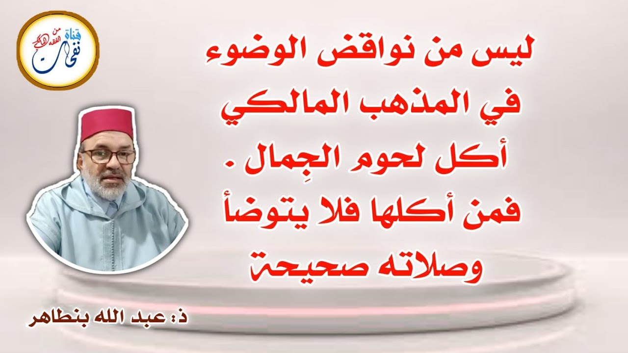 ليس من نواقض الوضوء في المذهب المالكي أكل لحوم الجٍمال فمن أكلها فلا يتوضأ وصلاته صحيحة؛ وهذا دليله: