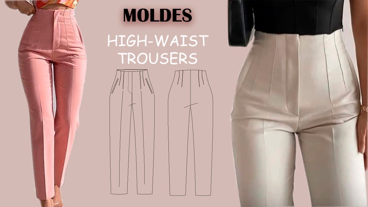 MOLDES PANTALÓN DE CINTURA ALTA ZARA - HIGH WAISTED TROUSERS
