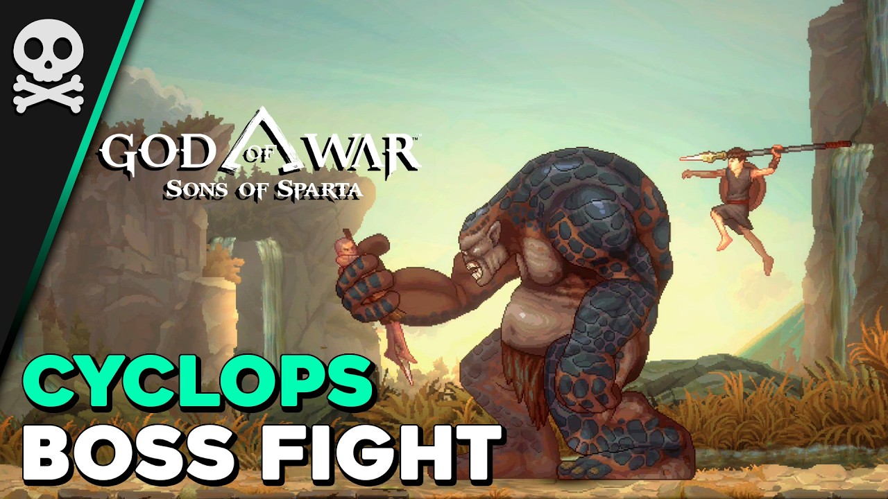 God Of War Sons Of Sparta Cyclops Boss Fight