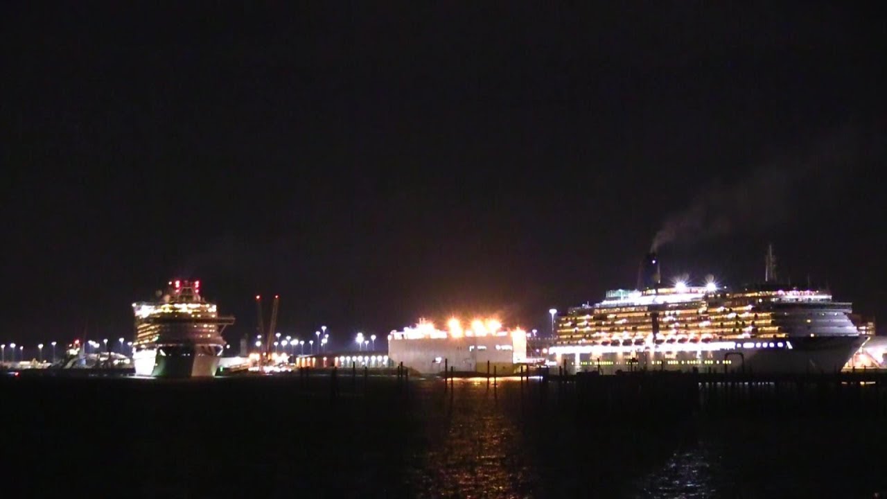 P&O Cruises | Ventura & Arcadia Horn Battle with Oriana Southampton 09/12/18