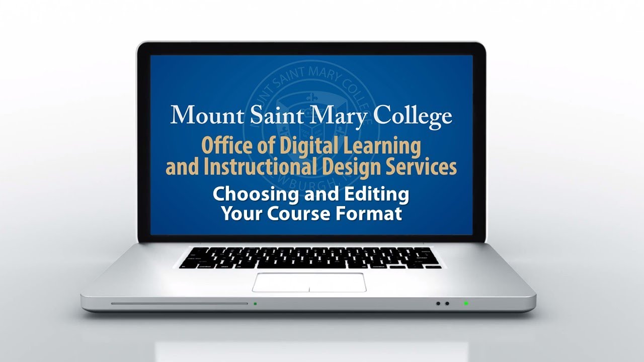 Choosing and Editing Your Course Format