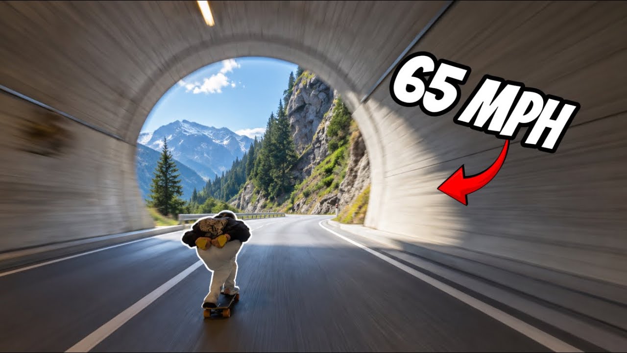 We Skated The World's Fastest Tunnel (105 Kmh)