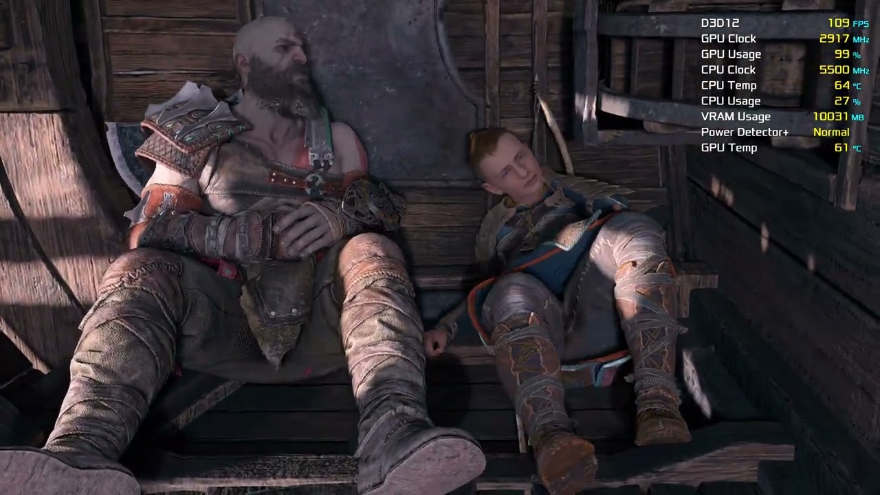 God of War Ragnarok RTX 5080 ROG Astral 4K HDR Ultra Maxed Out
