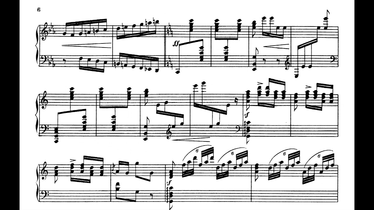 Gabriel Pierné - Impromptu-Caprice for Harp, Op. 9 (1901) [Score-Video]