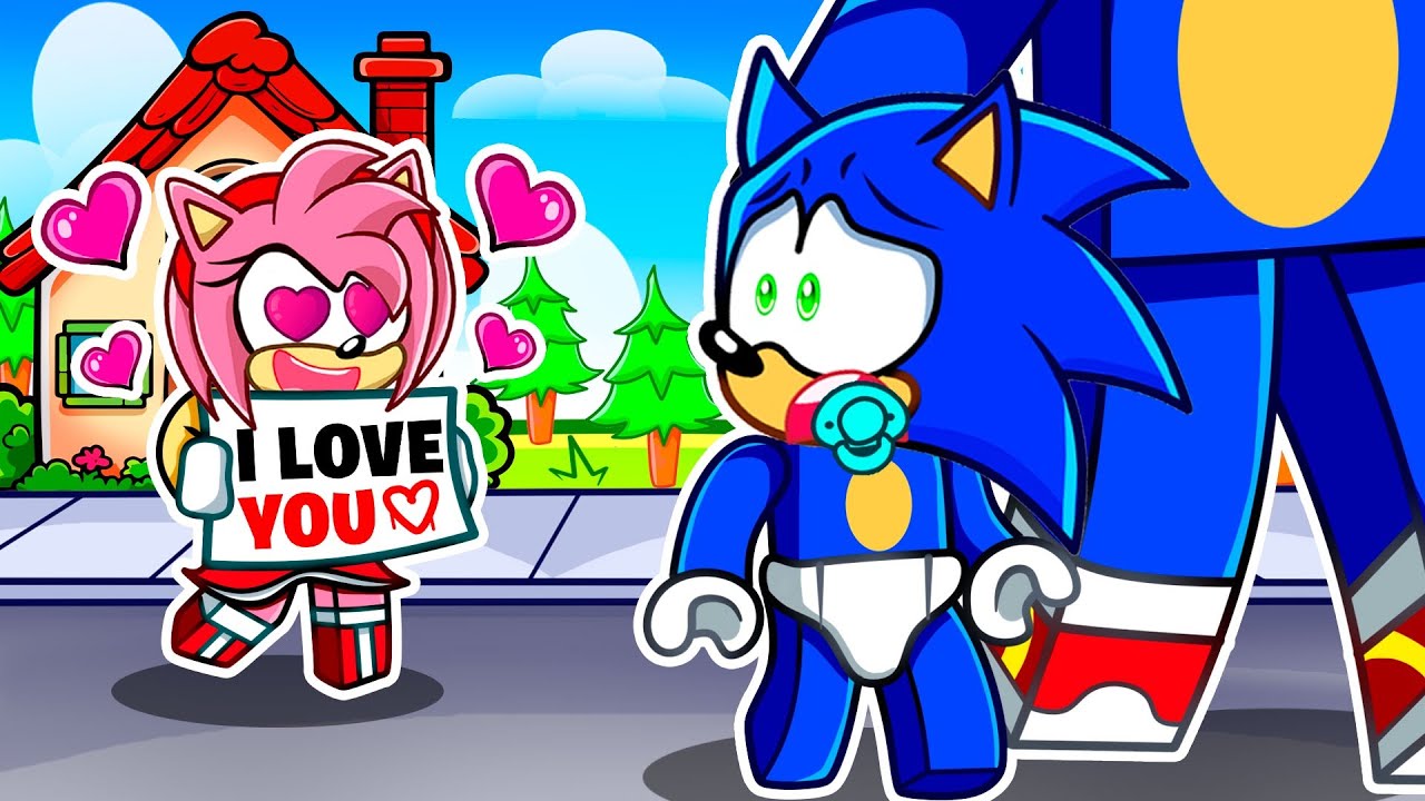 Baby Amy Has A CRUSH On Baby Sonic...