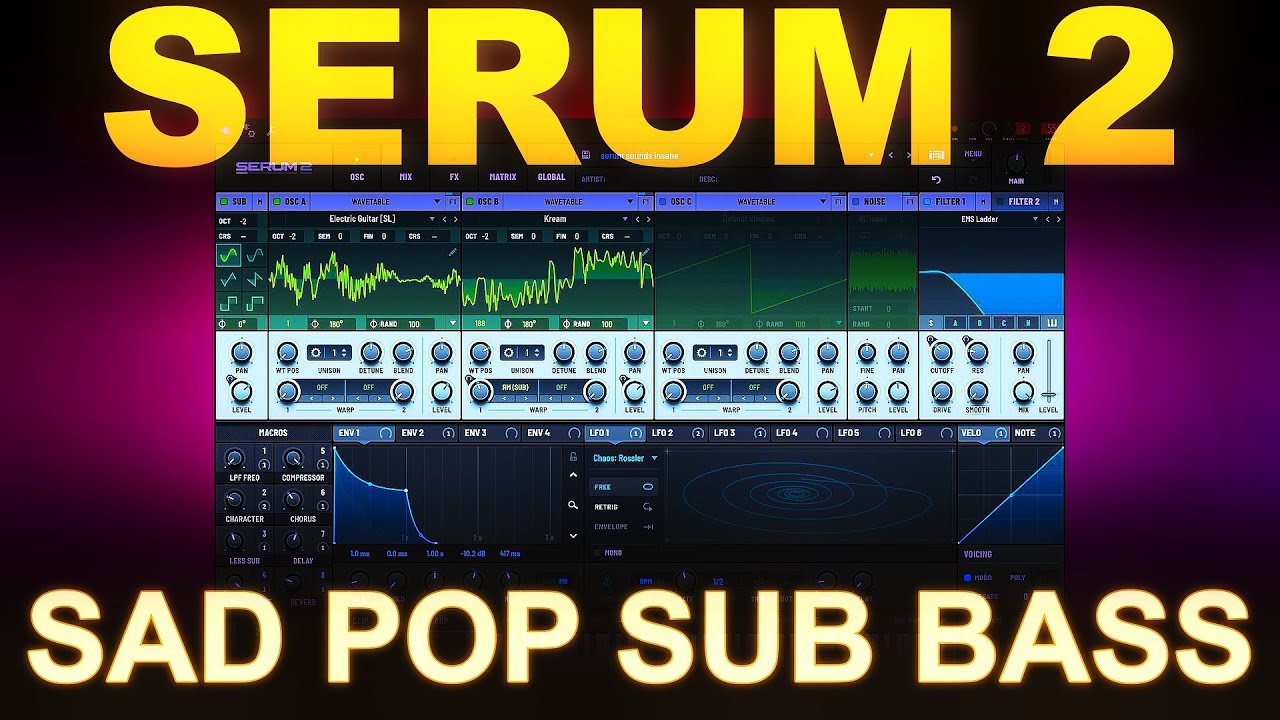 How to Make Deep Emotional Sad Pop Style Sub Bass (Free Preset)