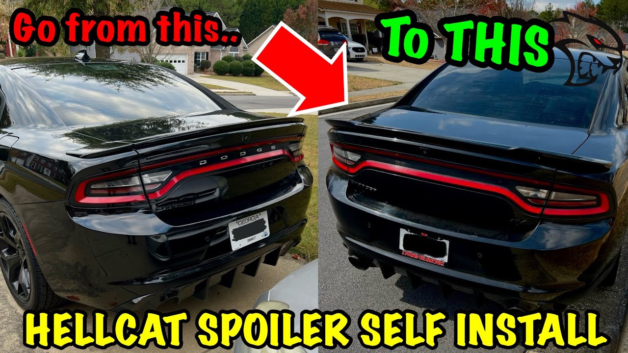 КАК УСТАНОВИТЬ СПОЙЛЕР HELLCAT НА DODGE CHARGER R/T