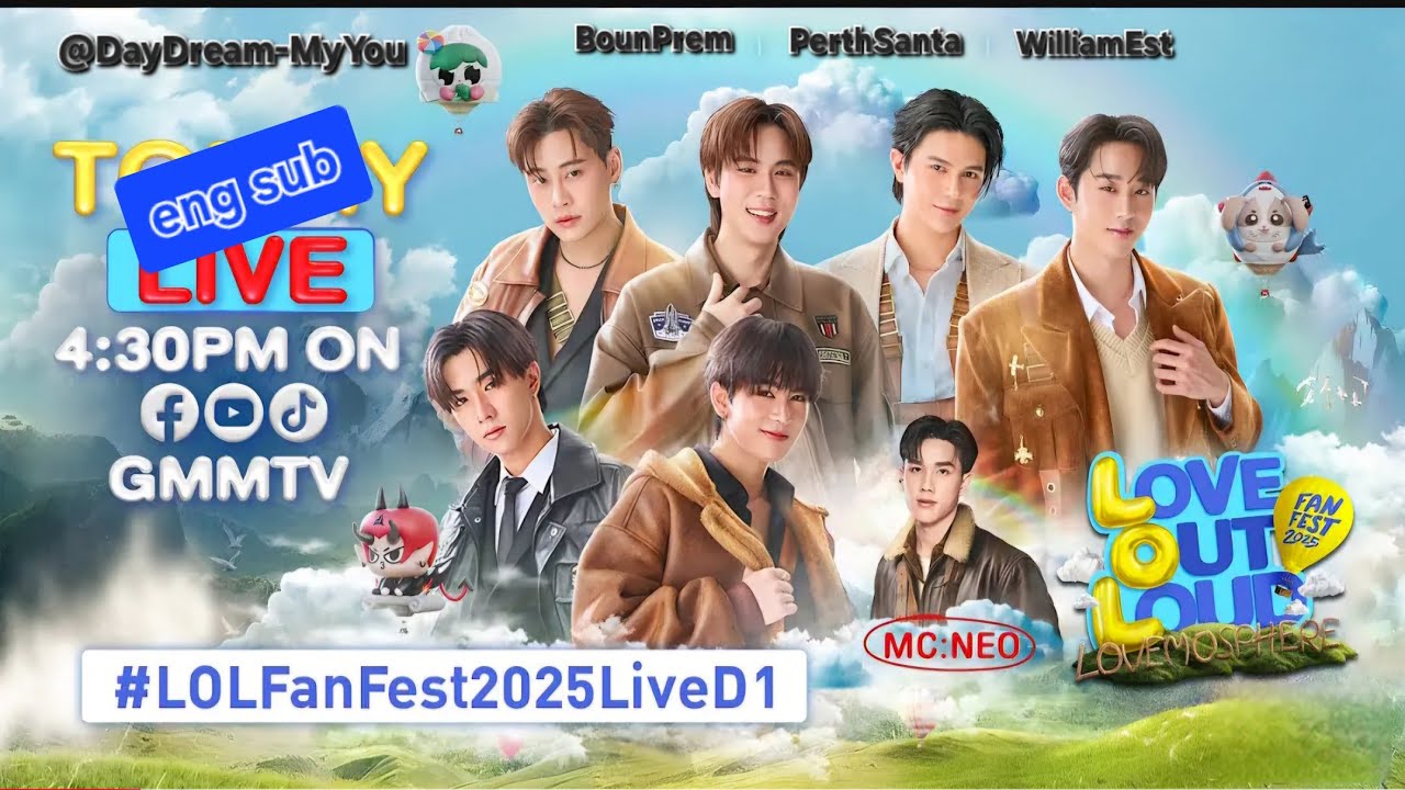 (eng sub) #LOLFanFest2025LiveD1 LOVEMOSPHERE 250225 [ BounPrem PerthSanta WilliamEst ] #gmmtv 